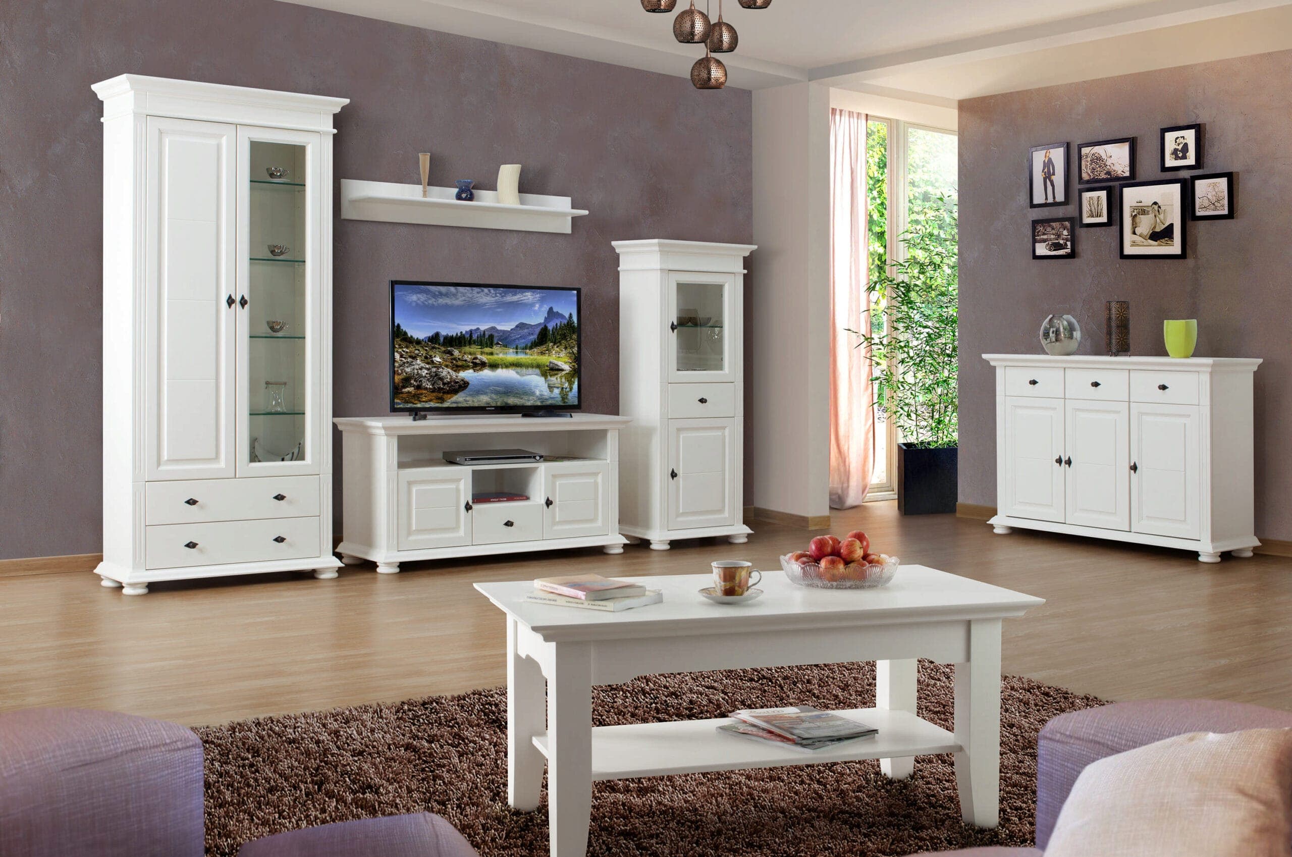 Wohnzimmer-Set Skagen aus Massivholz, individuell konfigurierbar