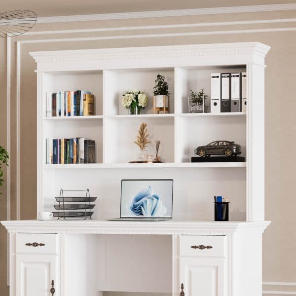Büro-Regal „Fjord“ mit 2 Fächern aus Massivholz