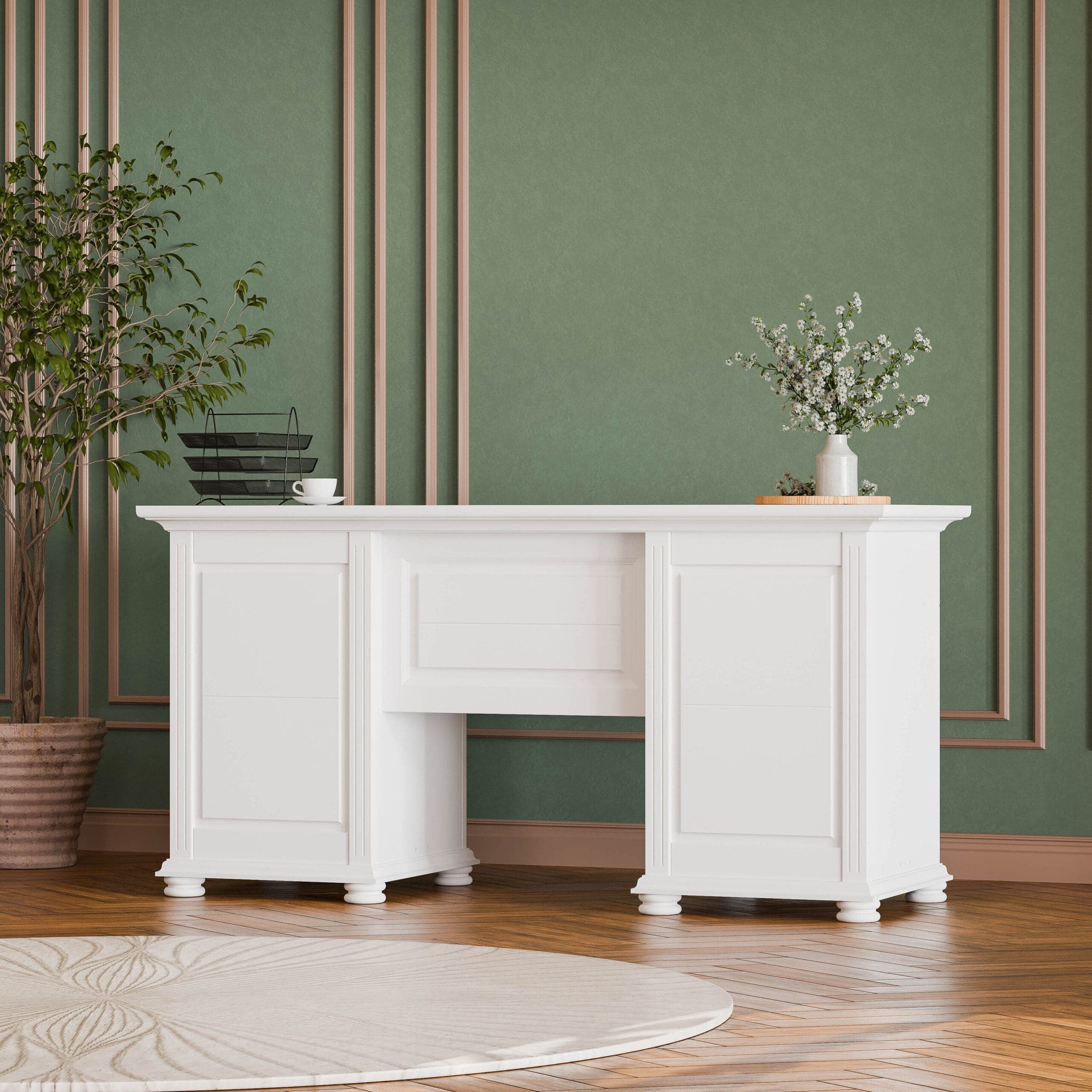 Schreibtisch „Skagen“ mit 2 Korpussen, 160 x 70 cm