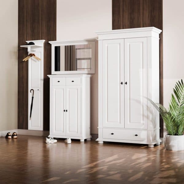 Flur-Garderobe „Skagen 6“ aus massivem Fichtenholz