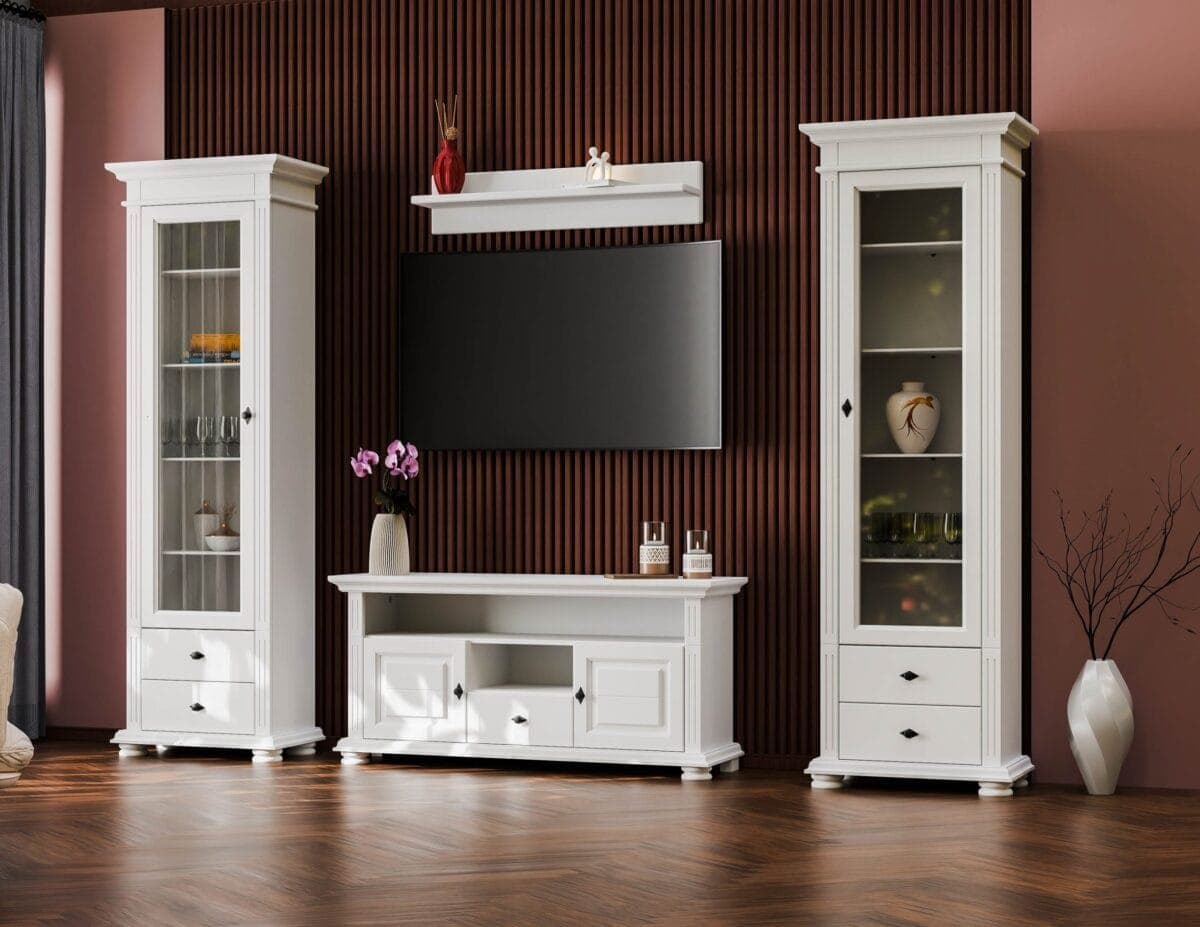 Wohnzimmer-Set „Skagen 9“ aus massivem Fichtenholz