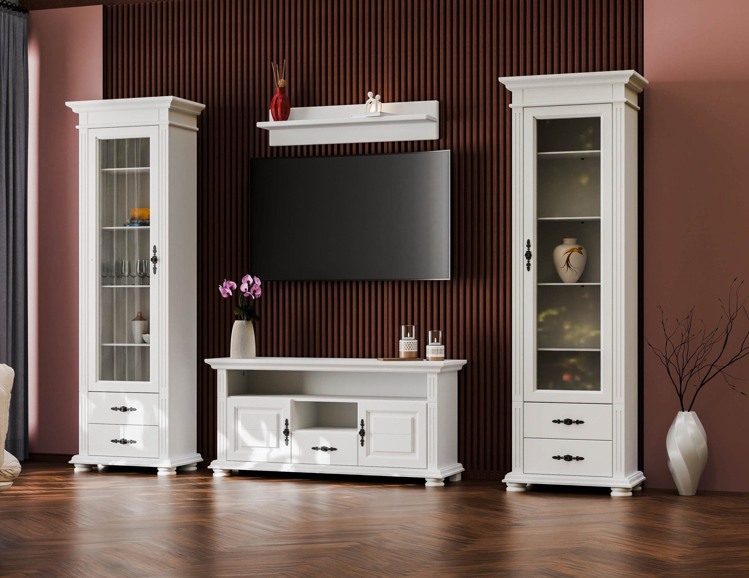 Wohnzimmer-Set „Skagen 9“ aus massivem Fichtenholz